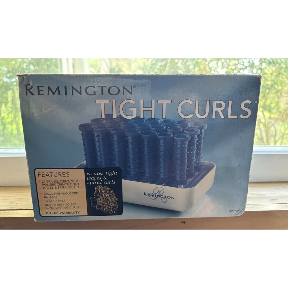Remington Tight Curls Slim Hot Rollers 21 Rollers Clips Tight Waves Spiral New!